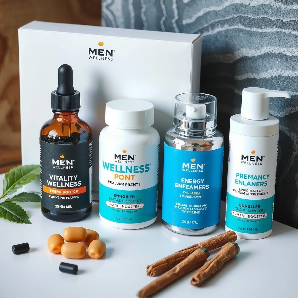 Premium men's vitality supplements and wellness products